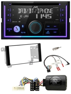 JVC Lenkrad USB 2DIN DAB Bluetooth CD Autoradio für Subaru ForesterSJ Impreza XV - Bild 1 von 4