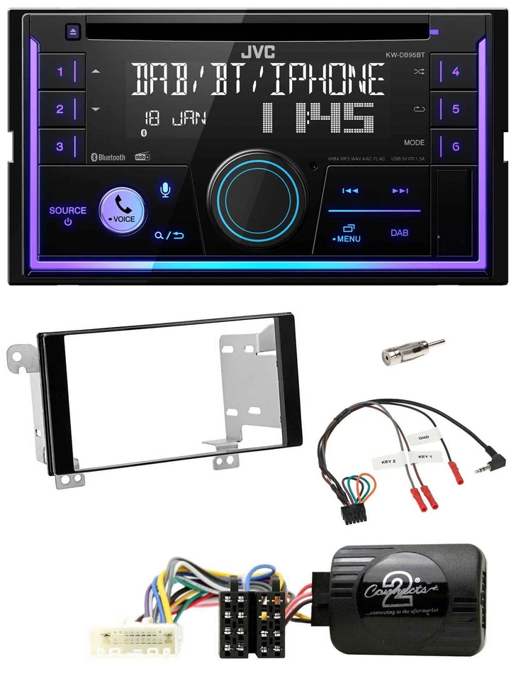 JVC Lenkrad USB 2DIN DAB Bluetooth CD Autoradio für Subaru ForesterSJ Impreza XV - Bild 1 von 4