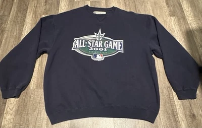 Vintage 2001 Seattle All Star Game MLB Mariners Pullover Size Large - Image 1 of 3