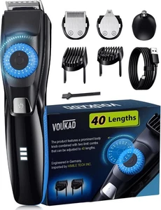 Recortadora de barba eléctrica 40 precisiones para hombre, aseo para hombre azul claro - Imagen 1 de 7