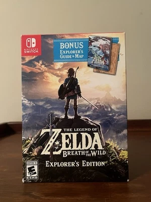 The Legend of Zelda Breath of the Wild Explorer's Edition - Nintendo Switch/ CIB - Image 1 of 4