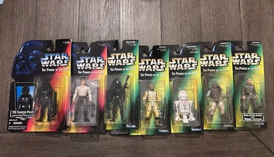 Star Wars The Power of the Force Action Figures - Lot of 7 - Image 1 of 4