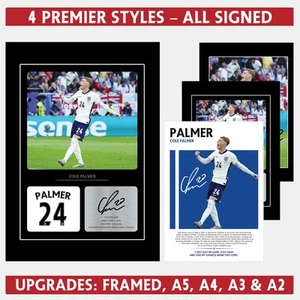 Cole Palmer Signed Photo England Poster Football Gifts Wall Art A4, A3, A2 - Picture 1 of 10