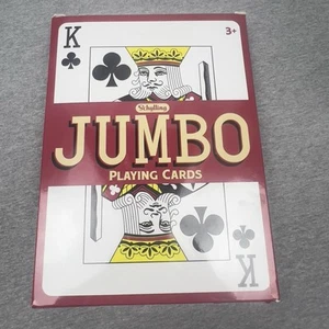 Jumbo Spielkarten, Riesen Spiel Thema Full Deck Riesig Oversized Schylling GEBRAUCHT - Bild 1 von 2