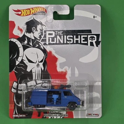 2017 Hot Wheels Premium The Punisher Van  Real Riders - Image 1 of 4