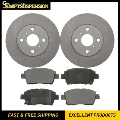 Kit de pastillas de freno delanteras y rotores de disco para Toyota Echo 2001 2002 2003 2004 2005 Foto 1 de 4