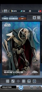 Topps Star Wars Card Trader General Grievous EPIC Topps Chrome Star Wars 2025 - Picture 1 of 2