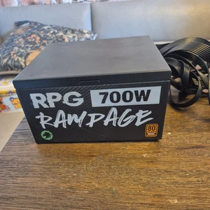 Game Max RPG Rampage 700W ATX PC Computer Power Supply PSU 4x PCI-E 80 Plus - Afbeelding 1 van 5