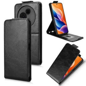 Vertical UP Down Flip Leather card slots Stand Case For TCL 605 4G 6.7" - Picture 1 of 28