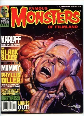 FAMOUS MONSTERS MAGAZINE #213 #217 GORGO KRESKIN WASP WOMAN CHANEY HUNCHBACK  - Image 1 of 4