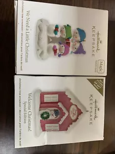 Hallmark Keepsake - Welcome Christmas & We Need A Little Christmas New - Picture 1 of 5