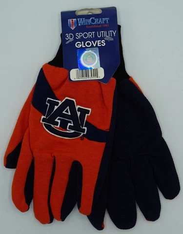 NCAA Auburn Tigers Wincraft Adult 3D No Slip Grip Sport Utility Gloves NEW Cover