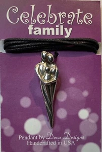 Celebrate Family Pewter Pendant By Deva Designs - Picture 1 of 5