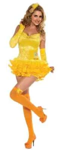 Tweety Bird Looney Tunes Secret Wishes Fancy Dress Halloween Sexy Adult Costume - Picture 1 of 10
