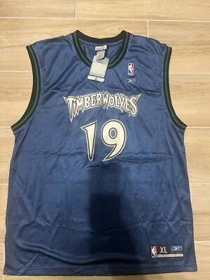 Sam Cassell Jersey Minnesota Timberwolves Basketball Reebok Vintage NWT XL RARE - Image 1 of 4