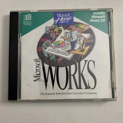 Microsoft Works 3.0 PC CD-ROM Windows Includes Microsoft Money 3.0 - Image 1 of 4
