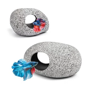 Aquarium Decorations Cave Betta Fish Tank Accessories Rock Cave Decor for Shr... - Picture 1 of 9