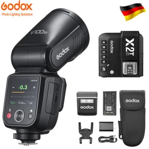 Godox V100C 100Ws 2.4G HSS 1/8000s TTL Speedlight+ X2T-C Auslöser für Canon - Bild 1 von 24