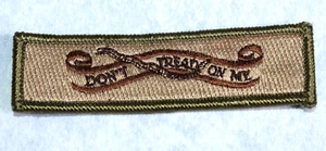 VELCRO® BRAND Fastener Morale HOOK PATCH "Don't Tread On Me" MLTN - 3.75 x 1" - Picture 1 of 3