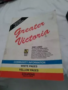 TexasGreater Victoria White / Yellow Pages 2001 - 2002 phone book/directory - Picture 1 of 10
