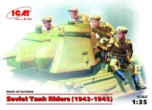 1:35 ICM #35640 - Jinetes de tanques soviéticos 1943-1945, (4 figuras) - Imagen 1 de 1