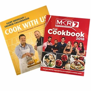 Cookbooks - MKR 2018 & Cook With Us Gary Mehigan George Calombaris Masterchefs - Picture 1 of 12