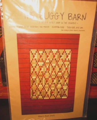 "BLAZE'S HEART" PIECED QUILT PATTERN  #107 by the Buggy Barn 43" x 58" - Image 1 of 2