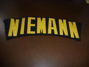 1982-83 RANDY NIEMANN PITTSBURGH PIRATES GAME WORN USED NAMENSSCHILD OFF JERSEY. - Bild 1 von 1