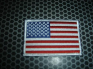 USA Flag-Patch-(3,5 x 2,5) - Picture 1 of 2