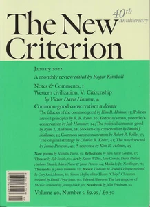  The New Criterion Magazine,   40th Anniversary  January, 2022  * Vol, 40  No.5  - Picture 1 of 1