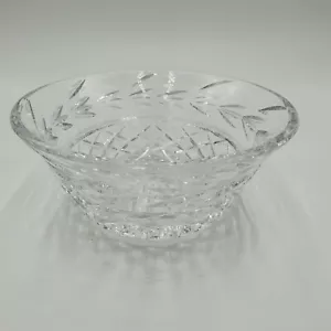 Waterford Crystal Glandore Round Finger Bowl Laurel Leaves Cut Glass 5 in Decor - Picture 1 of 12