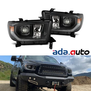 For 07-13 Toyota Tundra/08-17 Sequoia Polished Black LED Projector Headlights - Bild 1 von 9