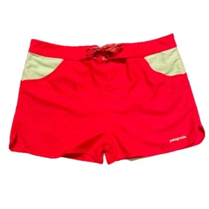Patagonia Girl’s Forries Shorey Board Shorts Swim Red 67100 Polyester SP17 16 - Picture 1 of 6
