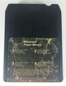 Montrose Paper Money 8 Track Tape Cartridge Vintage Warner Bros 1974 Untested - Picture 1 of 4