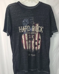 Hard Rock Cafe Womens Burn Out T Shirt Las Vegas Size Medium - Picture 1 of 5