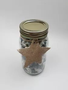 Jar of Handmade Origami Lucky Stars Paper Origami Wishing Stars Gift - Picture 1 of 4