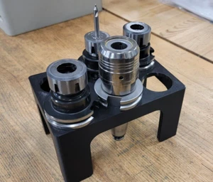 2-Set CAT40 Tool Holder Caddy: 12-Holder Capacity, ABS Made, Rack Cart Upgrade - Picture 1 of 3