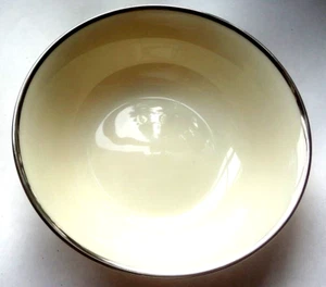 1949-2004 LENOX 5 3/4" MONTCLAIR platinum trim SALAD BOWL, fruit- MINT-(1 of 12) - Picture 1 of 5