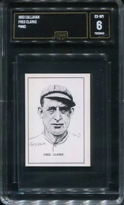 1950 Callahan Hall of Fame - Fred Clarke Pittsburgh Pirates - GMA 6 Ex/NM - Picture 1 of 2