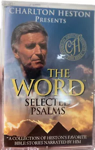 Charlton Heston Presents “The Word” Selected Psalms Sealed New Cassette. GIFT - Foto 1 di 2