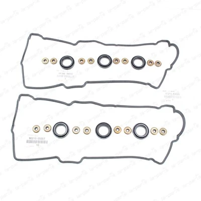 GENUINE TOYOTA TUNDRA 4RUNNER TACOMA 3.4L  5VZFE VALVE COVER GASKETS SEALS SET - Image 1 of 4