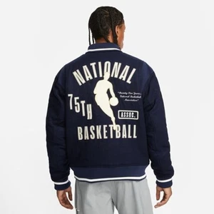 Nike Navy NBA 75th Anniversary Team 31 Courtside Men's Destroyer Jacket Large - Picture 1 of 16