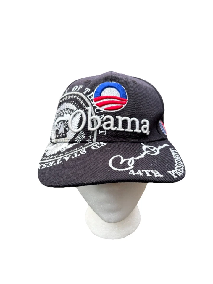 Gorra de béisbol inaugural Barack Obama 44th President City Hunter Foto 1 de 4