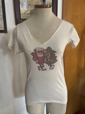 DE COLECCIÓN: Camiseta Conde Chocula/Frankenberry/Wonder Woman Distressed TALLA S/M (MARFIL) Foto 1 de 4