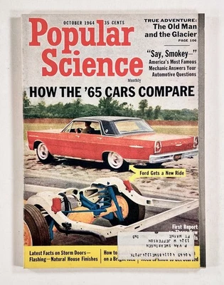 1964 Oct POPULAR SCIENCE von Braun SPACE LASERS '65 new cars NUCLEAR LIGHTHOUSE - Image 1 of 4