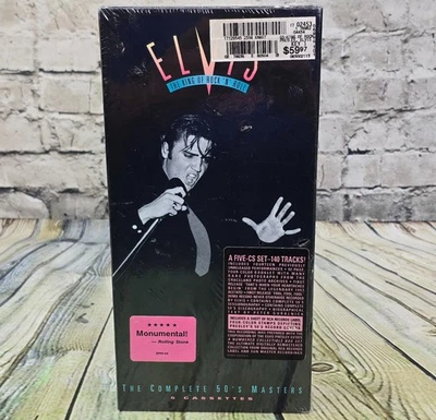 Elvis Presley The King of Rock 'n' Roll 50s Masters 5 Cassette Box Set SS NEW - Image 1 of 4