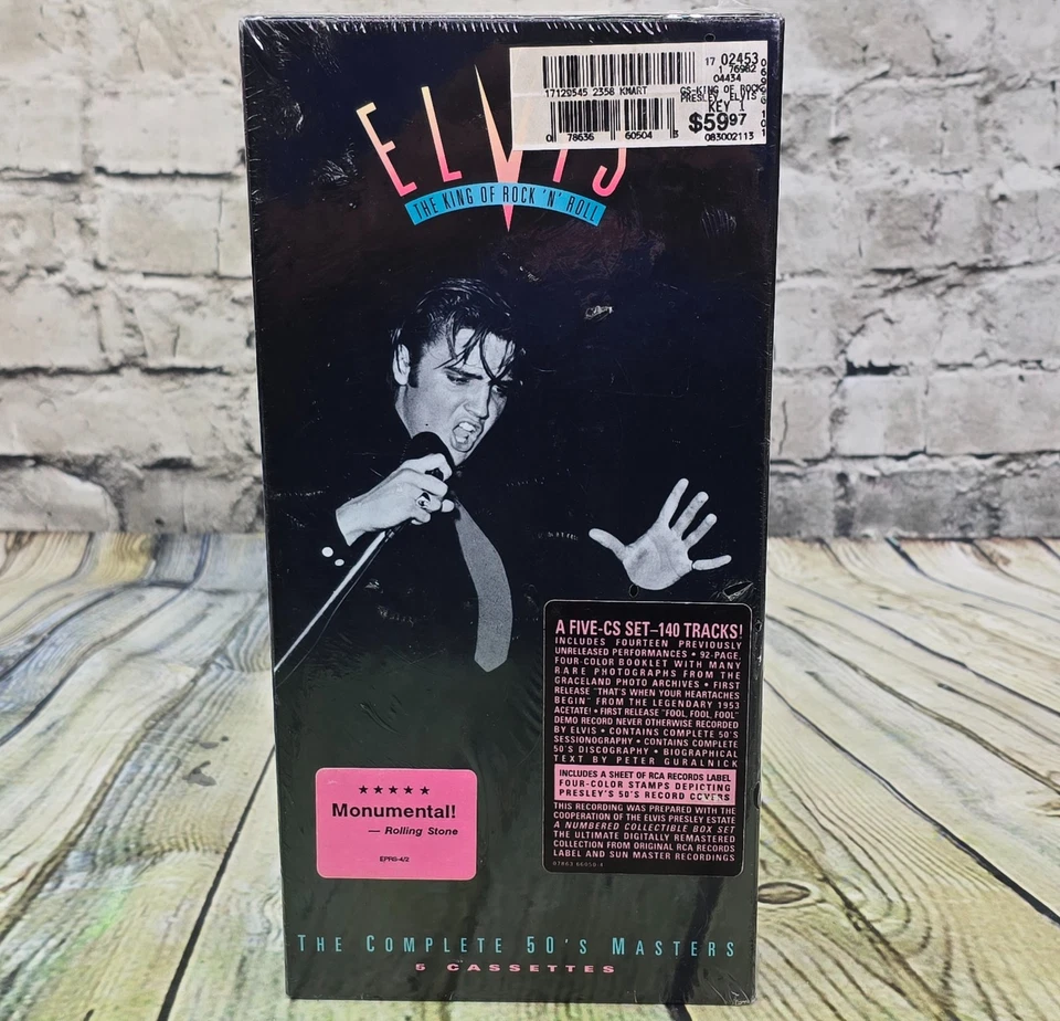 Elvis Presley The King of Rock 'n' Roll 50s Masters 5 Cassette Box Set SS NEW - Image 1 of 4