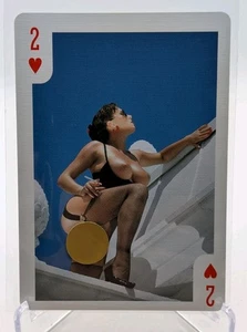 2025 Hustler 50 Years Of Centerfolds Photo Playing Card Two Of Hearts - Picture 1 of 3