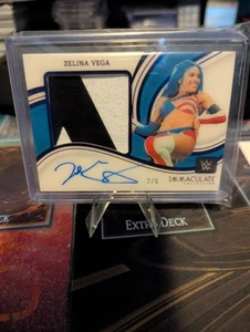2023 WWE Immaculate Zelina Vega Patch Auto /6 - Picture 1 of 2