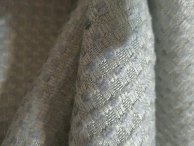 Kravat Candice Olson "Bubble Tea "in Vapor Soft Blue & Creme/ Chenille Dot 1.5 Y - Image 1 of 4